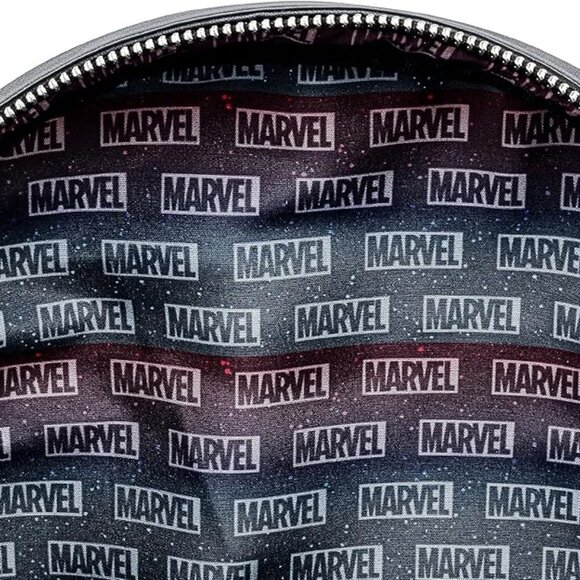 Loungefly Black Backpack with Superhero Design - Picture 4 of 10